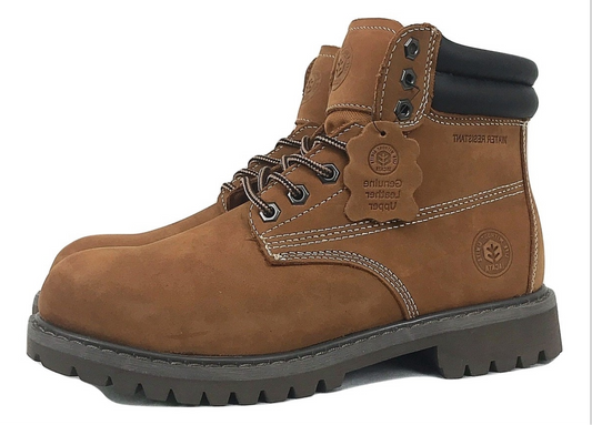 Men's  JACATA • 8602• 6" Classic Work Boot -   Brown Nubuck