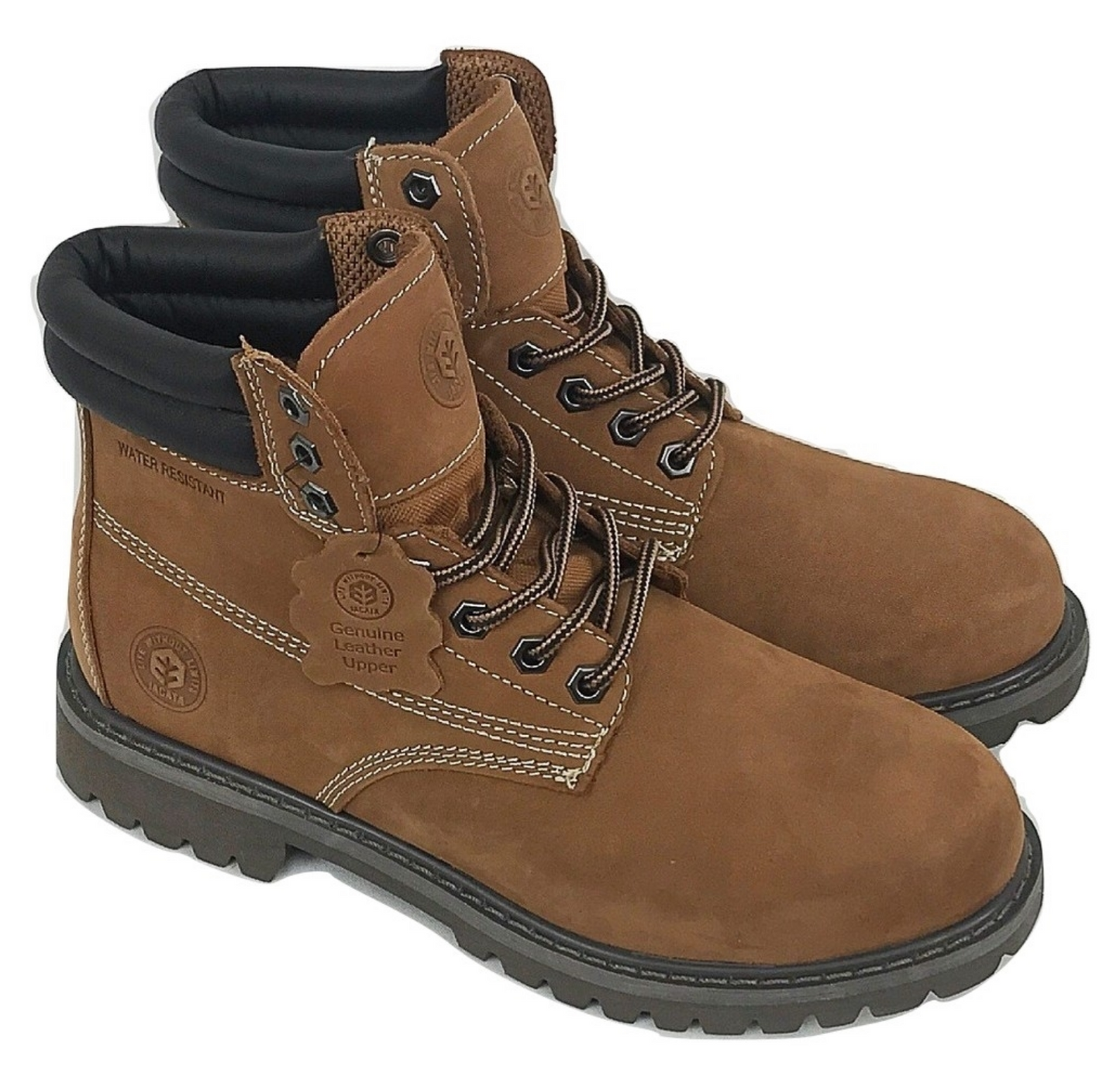 Men's  JACATA • 8602• 6" Classic Work Boot -   Brown Nubuck