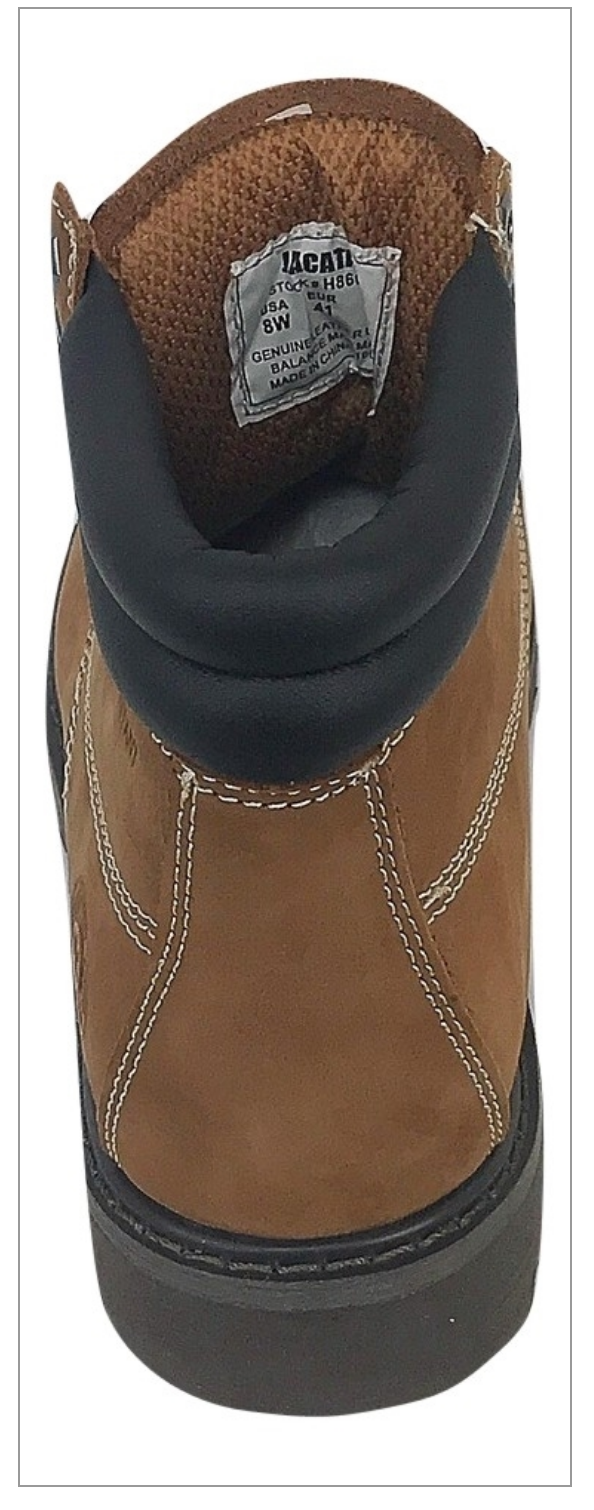 Men's  JACATA • 8602• 6" Classic Work Boot -   Brown Nubuck
