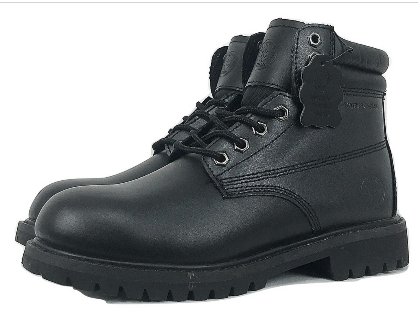 Men's  JACATA • 8603 •  6" Classic Work Boot -  Black  Smooth Leather
