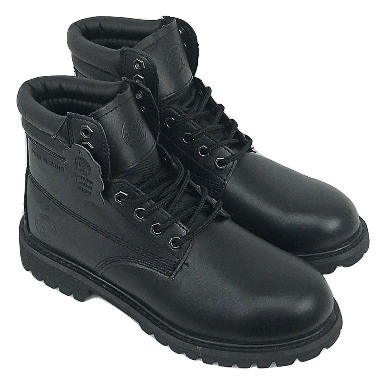 Men's  JACATA • 8603 •  6" Classic Work Boot -  Black  Smooth Leather