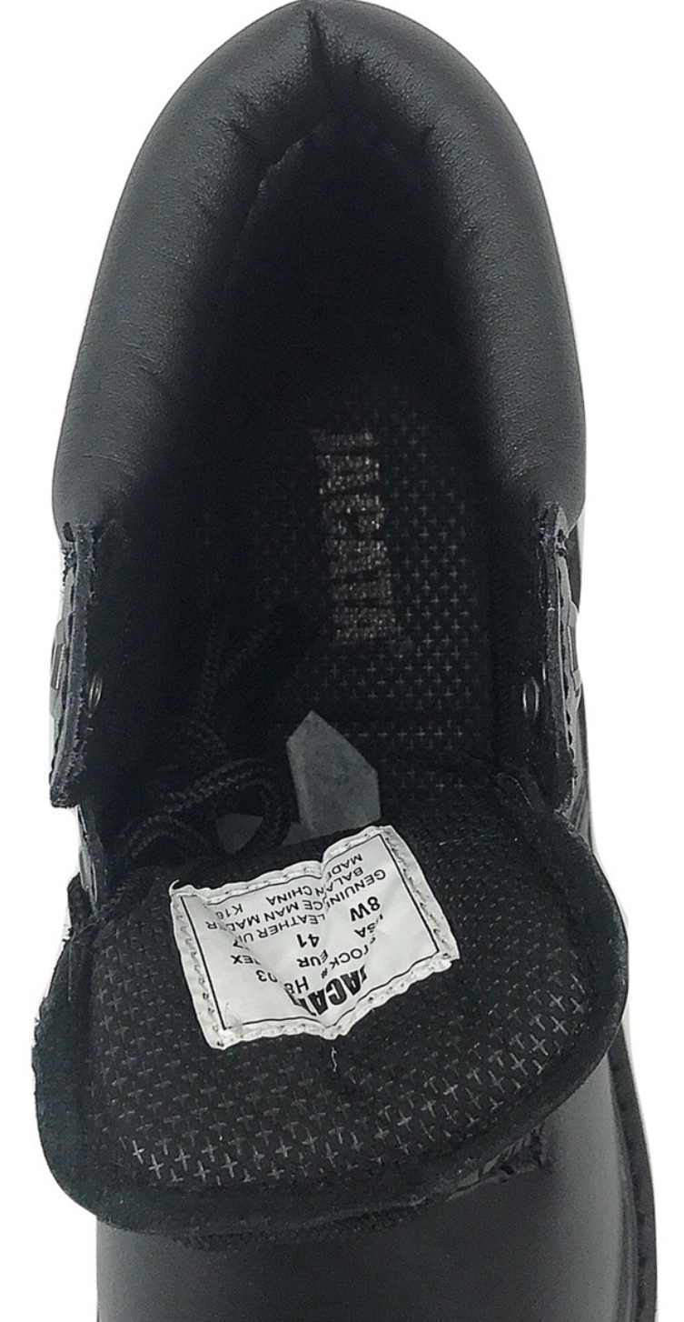 Men's  JACATA • 8603 •  6" Classic Work Boot -  Black  Smooth Leather