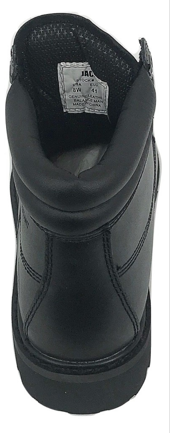 Men's  JACATA • 8603 •  6" Classic Work Boot -  Black  Smooth Leather