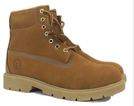 Men's JACATA • 8607 • 6" Nubuck Work Boot- Wheat - BuyJacataBoots.online