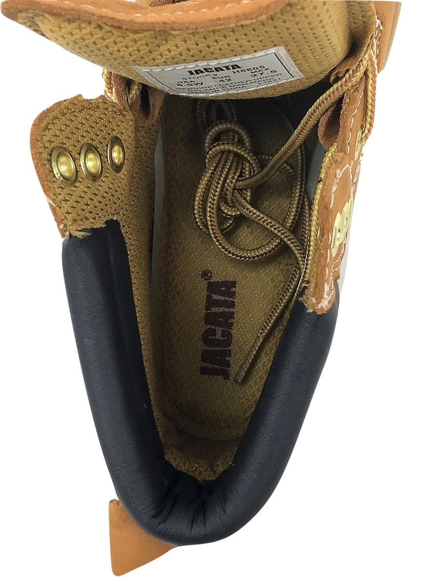 Men's JACATA • 8605 • 6" Classic  Steel Toe Work Boot - 8605 - Tan Nubuck Leather